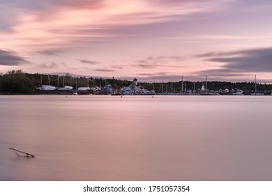 Sunset Taken At Kennebecasis River, New Brunswick