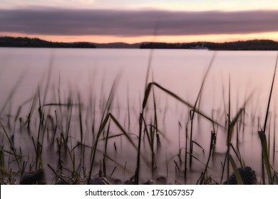 Sunset Taken At Kennebecasis River, New Brunswick