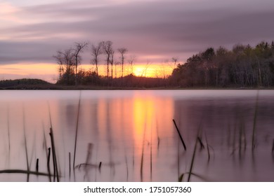 Sunset Taken At Kennebecasis River, New Brunswick