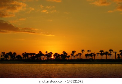 Sunset In Tarpon Springs, Florida