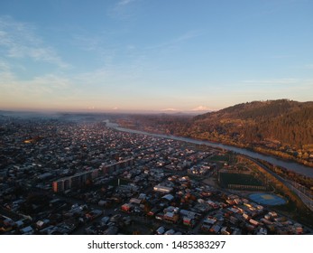 Sunset Temuco City Chile Southamerica