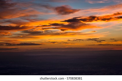 Sunset at Ten Thousand Feet