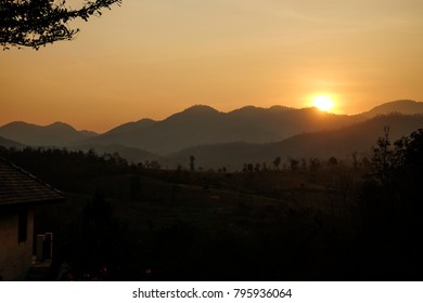 Sunset  thailand mountains - Shutterstock ID 795936064