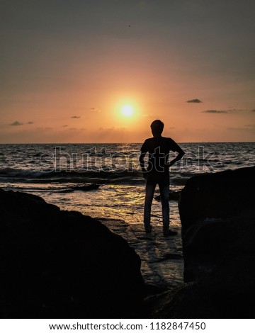 Sunset thoughts and calmness