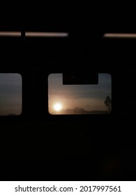 Sunset Through The Subway Window