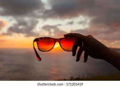 Sunset through the sunglasses