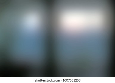 Sunset Through A Windows. Gaussian Blur 