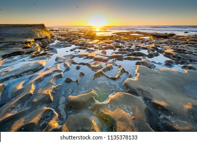 Sunset At The Tide Pools In La Jolla