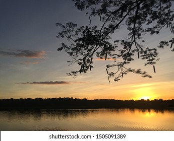 Sunset At Tikal, Peten Guatemala 