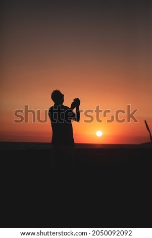 Similar – Foto Bild Hallig Gröde | Sonnenuntergang schauen