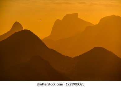 Sunset from the top of the Sugarloaf (Pão de Açúcar) mountain, Rio de Janeiro, Brazil - Powered by Shutterstock