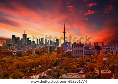 Sunset in Toronto