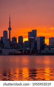 Sunset Toronto Port Golden Hour