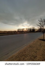 Sunset Treeline In Arkansas State