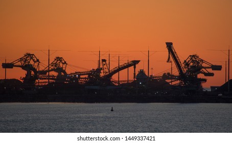 Sunset At Tsawwassen Ferry Terminal