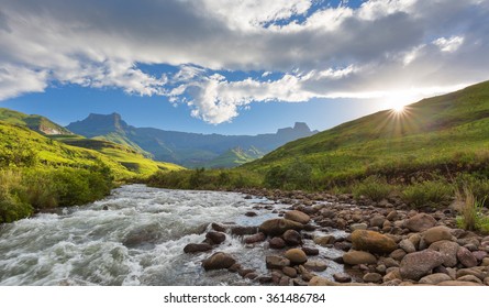 Sunset At The Tugela River