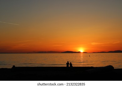 Sunset At UBC Wreck Beach