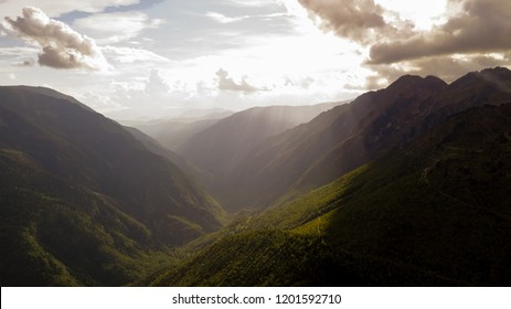 Sunset in the valley