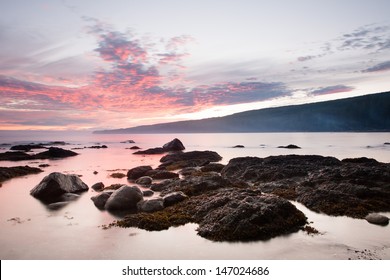 Sunset At Vancouver Island