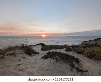 sunset view from the beach