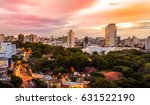 Sunset view of Belo Horizonte, Minas Gerais, Brazil.