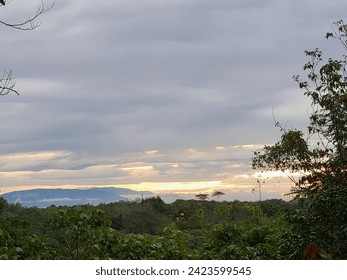 sunset view from a distance