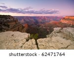 Sunset view of the Grand Canyon National Park