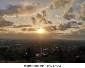Sunset view in the hill