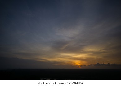 Sunset view for hilltop