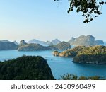 Sunset view, Ko Wua Ta Lap, Ang Thong Marine Park, Surat Thai Province, the Gulf of Thailand