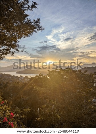 Sunset View from Mount Phousi in Luang Prabang, Laos