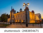 Sunset view of Museum of Kuopio in Finland.