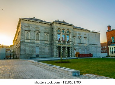 Sunset View Of The National Gallery Of Ireland, Dublin
