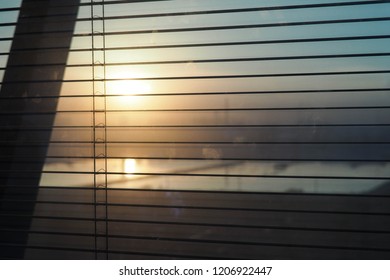Sunset view from office window