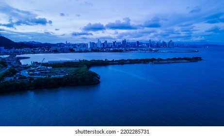 Sunset View Of The Panama Bay, Panama City Panama 