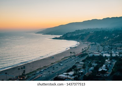Sunset view from The Point at the Bluffs, in Pacific Palisades, Los Angeles, California - Shutterstock ID 1437377513