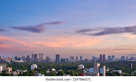 Sunset View Of Polanco, Mexico City