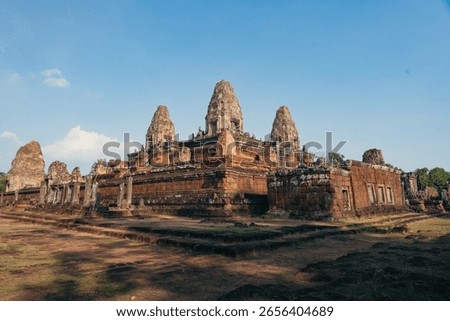 Sunset View of Pre Rup Temple Ruins in Cambodia