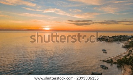 Sunset view of Rincon del Mar, a charming coastal town in Sucre, Colombia, showcasing its vibrant Caribbean beauty
