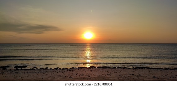 A Sunset View At Semau Island NTT