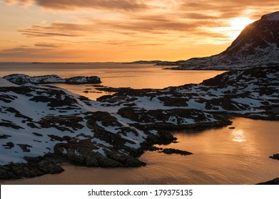 Sunset View At Sisimiut, Greenland.