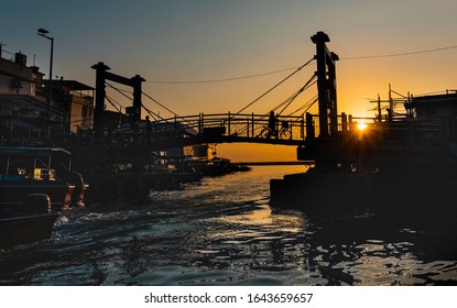 Sunset View Of Tai O, Hong Kong