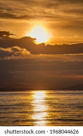 Sunset View From Tower Beach, UBC, Vancouver, BC, Canada