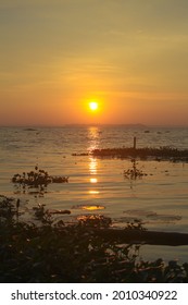 Sunset View Of Vembanad Lake At Kumarakom