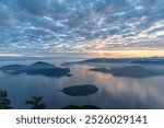 Sunset views over the Howe Sound.