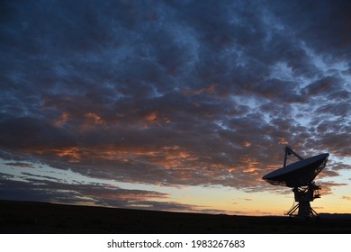 Sunset at the VLA, Vary Large Array, in Socorro, New Mexico