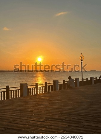 Sunset at Fisherman’s Warf, Taiwan. 
