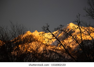 Sunset Wasatch Mountains Utah Golden 