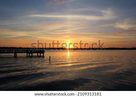Sunset Water front view on Little Lake Harris