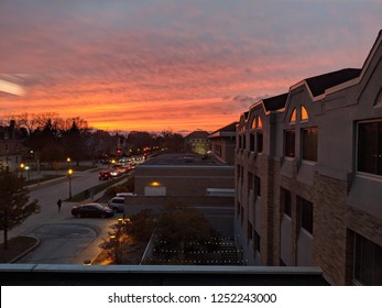 Sunset In Waukesha, Wisconsin